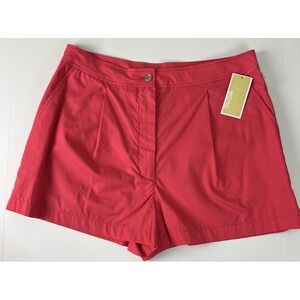 Michael Kors Women Shorts Size 14 Tennis Pockets MS330J44M1 Hot Pink Geranium A4